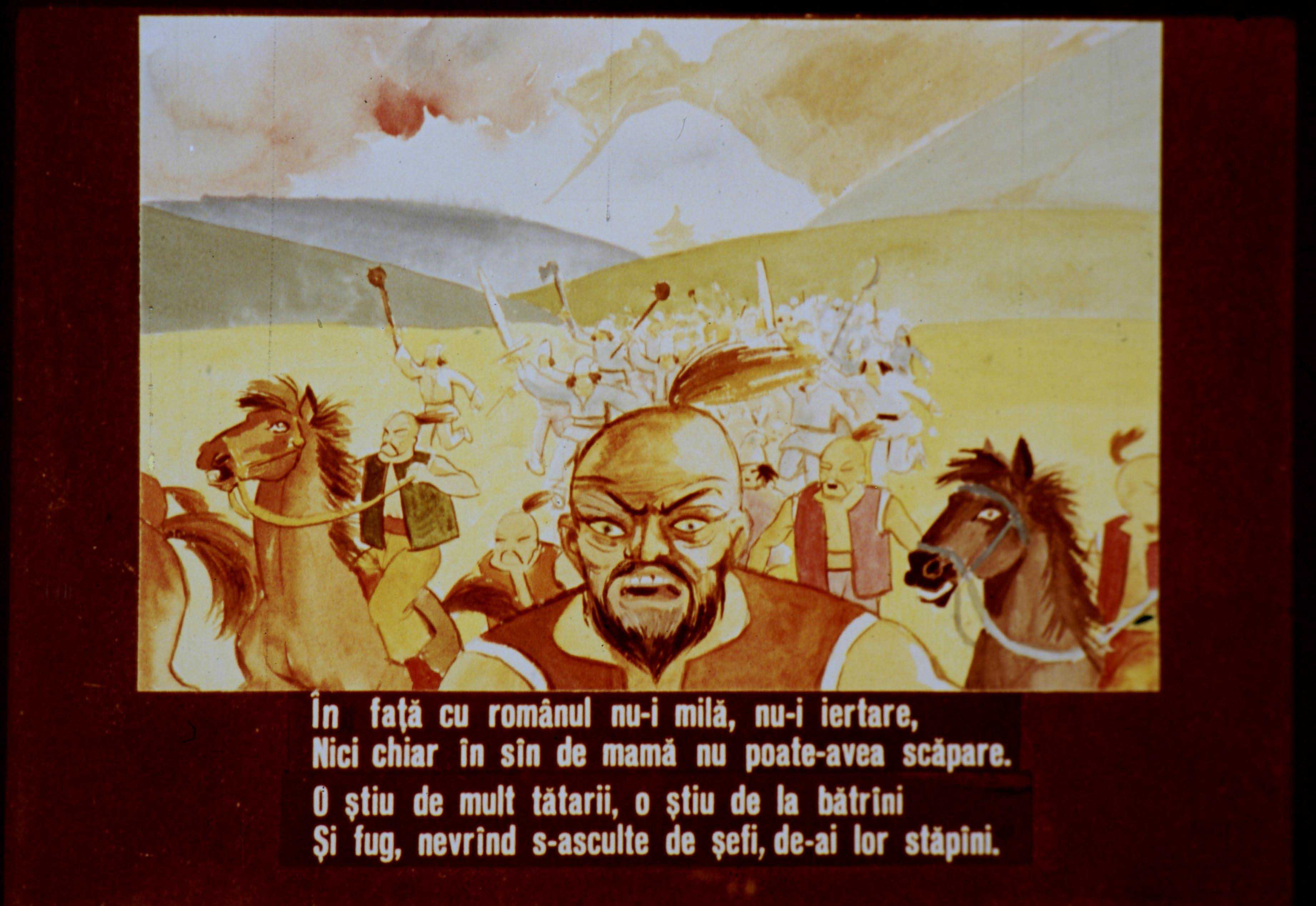 Textul conține o reflecție asupra relației cu românii, menționând lipsa de milă și iertare.