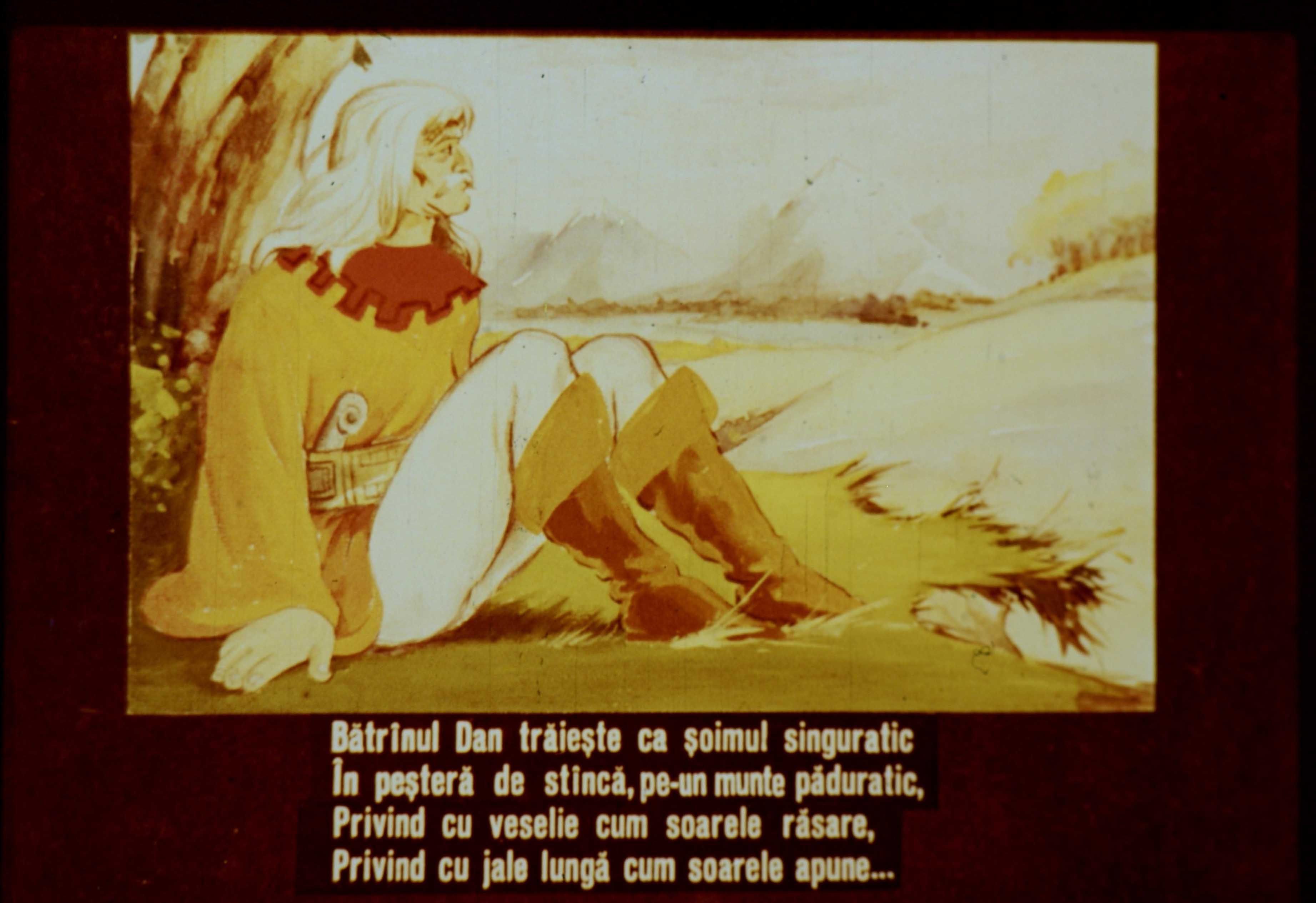 Text despre Bătrânul Dan care trăiește izolat, contemplând natura.