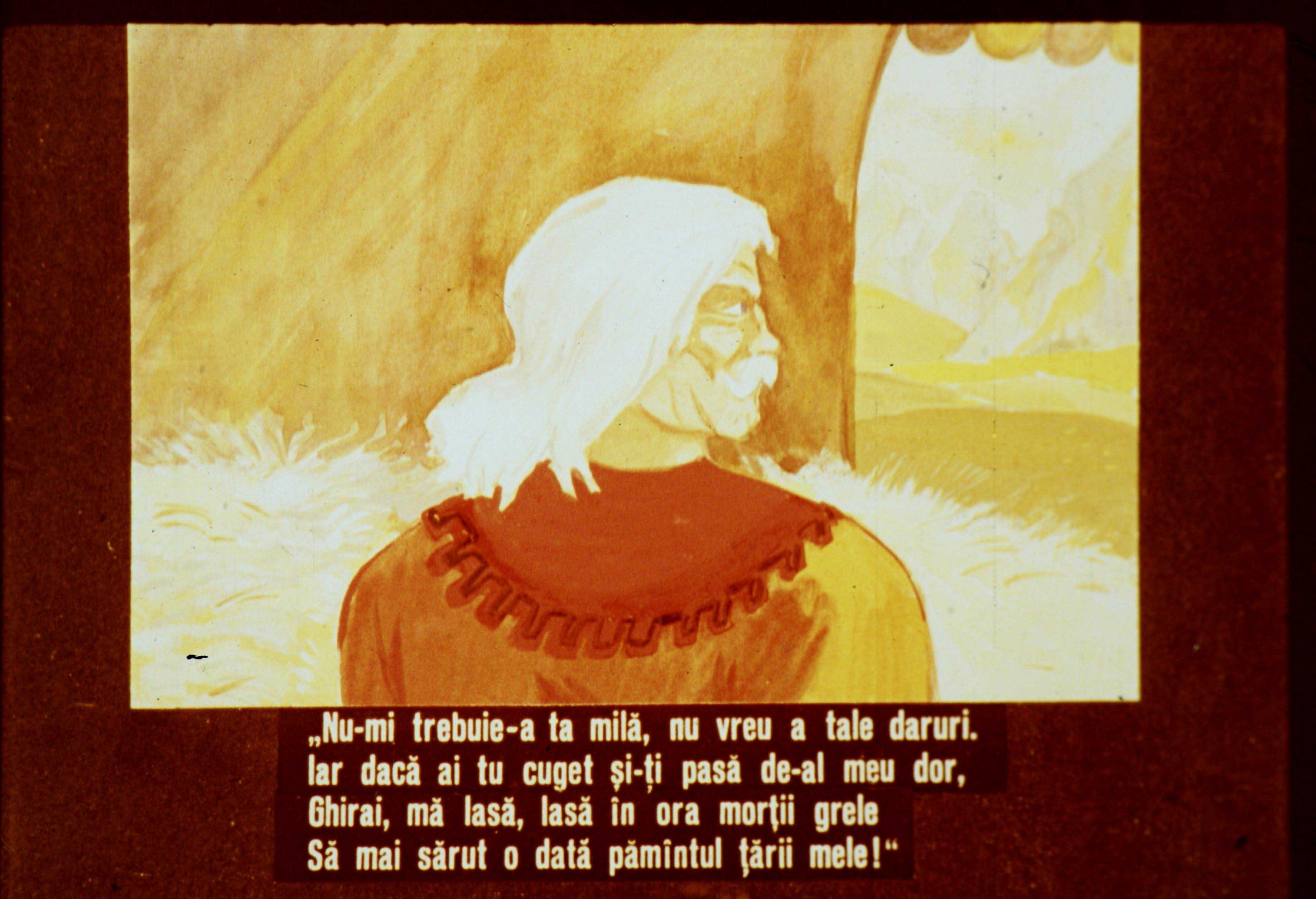 Imagine care conține un text literar pe un fundal ilustrativ, reflectând o temă de dor și apartenență.