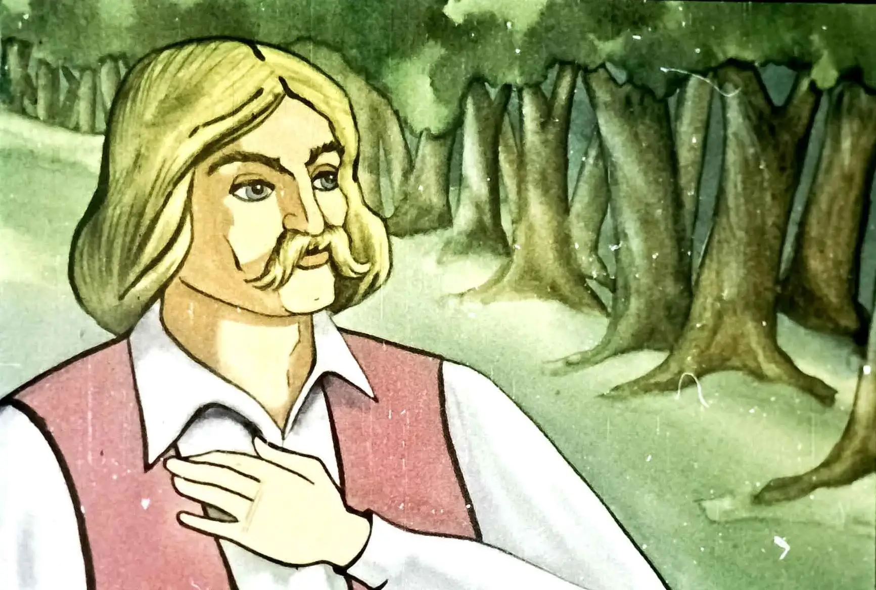 Desen animat cu un haiduc și un mesaj despre Nicolae Abraș și Iancu Jianu, evocând lupta pentru dreptate.