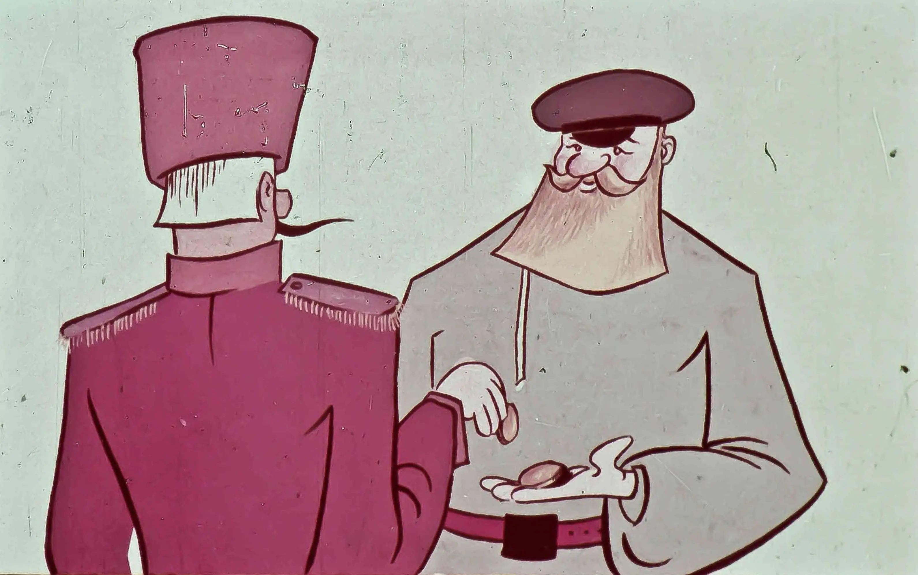 Imagine ilustrativă cu un bărbat care discută cu alt bărbat, context istoric, text explicativ.