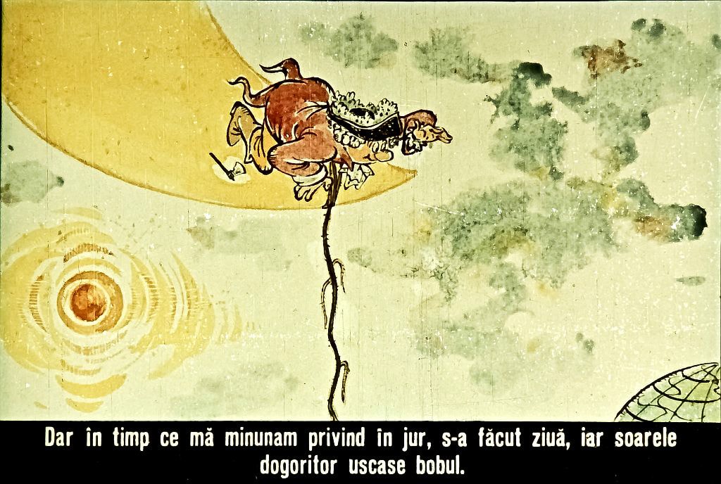 Ilustrație cu un personaj care privește în jur, însoțit de un text explicativ.
