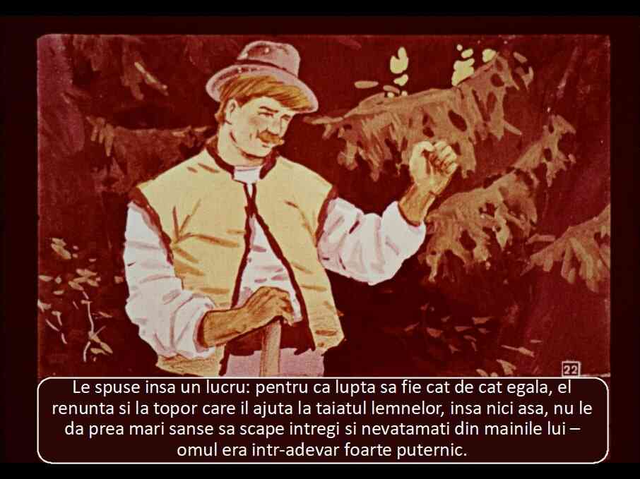 Un bărbat stând într-o pădure, cu o atitudine hotărâtă, discută despre lupta sa pentru egalitate, menționând renunțarea la un topor folosit pentru tăiat lemne.